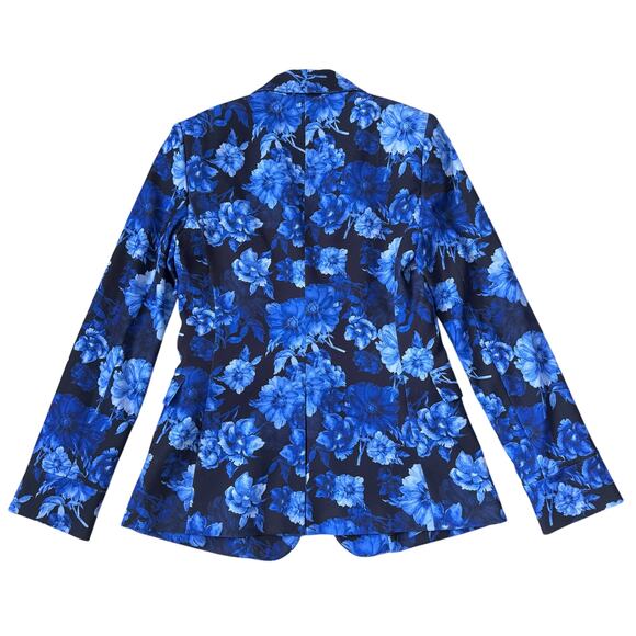 NEW Alice + Olivia Blue Floral Blazer - Picture 4 of 11